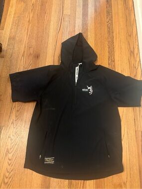 Rawlings Official ELAC Baseball Warmup Windbreaker Hoodie Short Sleeve Size L